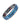 Titanium Black And Blue Magnetic bracelet
