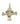 Cross With Jesus Head Charm