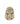 King Tut larger charm in gold overlay