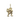 Gold Santa Claus with bag charm