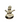 Gold Snowman charm