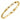 Stainless Steel All Gold Hearts Magnetic Bracelet