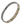 Stainless Steel Narrow Magnetic Bracelet With Gold