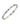 Stainless Steel Gold And Silver Hearts Magnetic Bracelet
