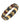 Titanium Black and Gold Magnets and Elements Magnetic Bracelet