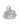 US Marines Word Logo Charm in rhodium