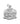 US Navy Word Logo Charm in rhodium