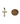 Yellow And Rose Solid Gold Cross Charm