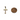 Yellow And Rose Solid Gold Cross Charm